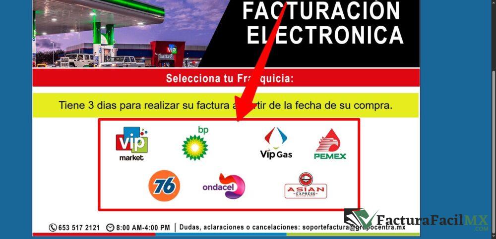 Facturación Grupo Centra en Línea de Tickets