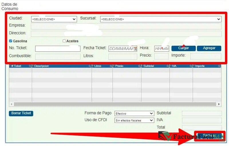 Facturación Grupo Centra en Línea de Tickets 9 Facturación Grupo Centra en Línea de Tickets