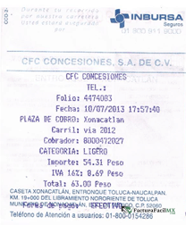 Facturación Autopista Guadalajara Tepic en Línea de Tickets 6 Facturación Autopista Guadalajara Tepic en Línea de Tickets