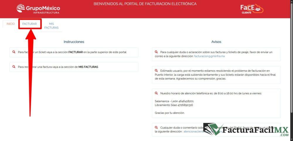 Facturación GMAutopista en Línea de Tickets 6 Facturación GMAutopista en Línea de Tickets