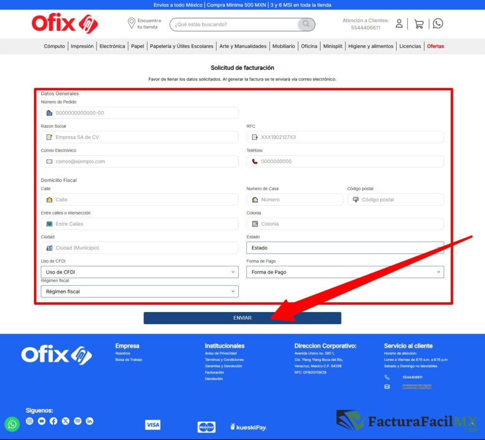 Facturación Ofix en Línea de Tickets 8 Facturación Ofix en Línea de Tickets