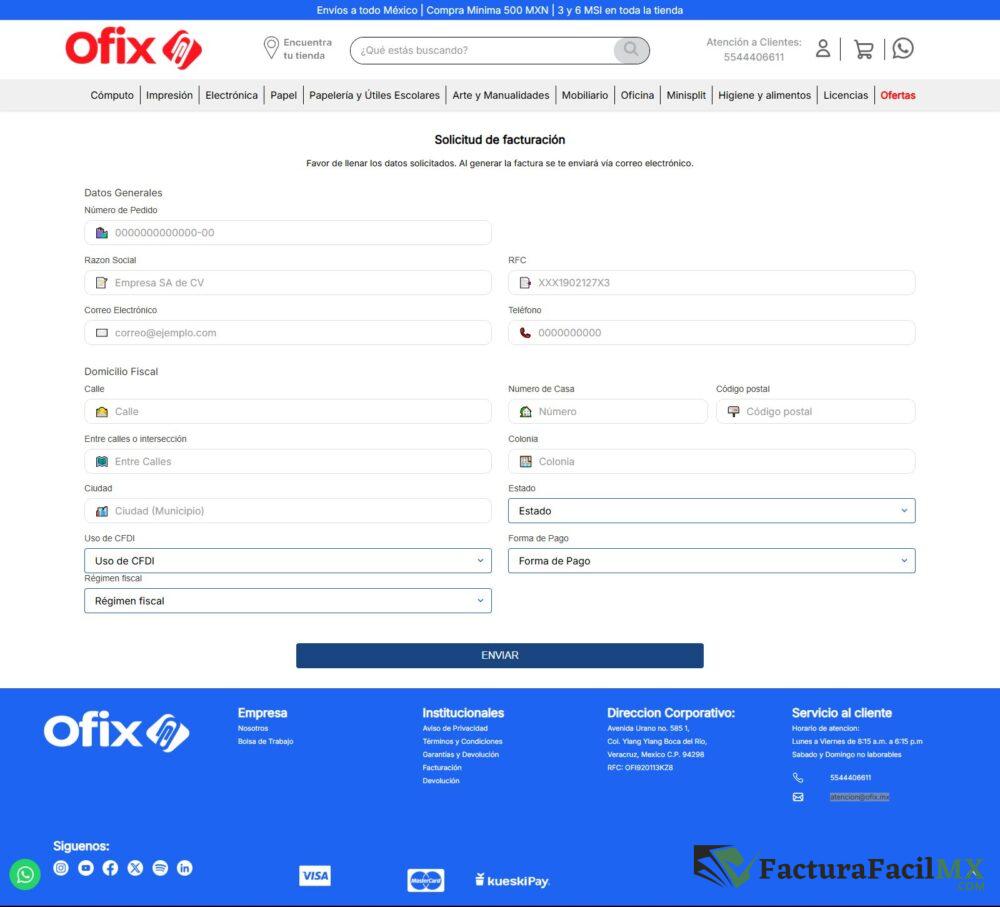 Facturación Ofix en Línea de Tickets 7 Facturación Ofix en Línea de Tickets