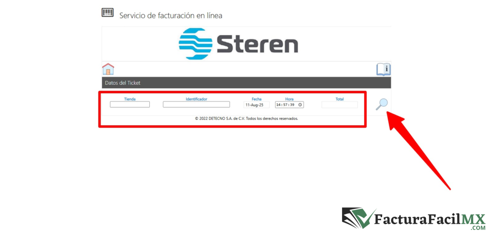 Facturación Steren en Línea de Tickets 7 Facturación Steren en Línea de Tickets
