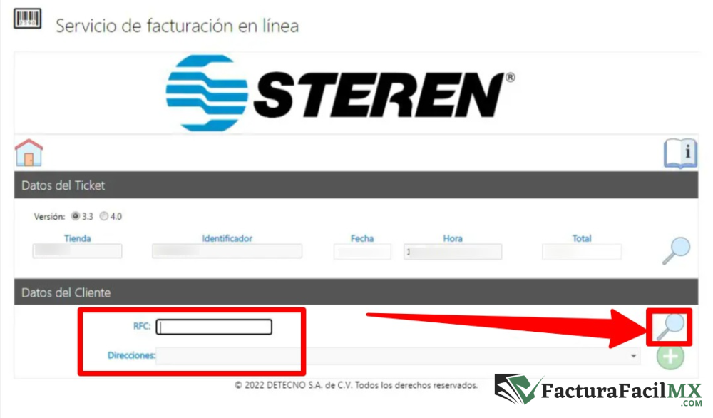 Facturación Steren en Línea de Tickets 8 Facturación Steren en Línea de Tickets